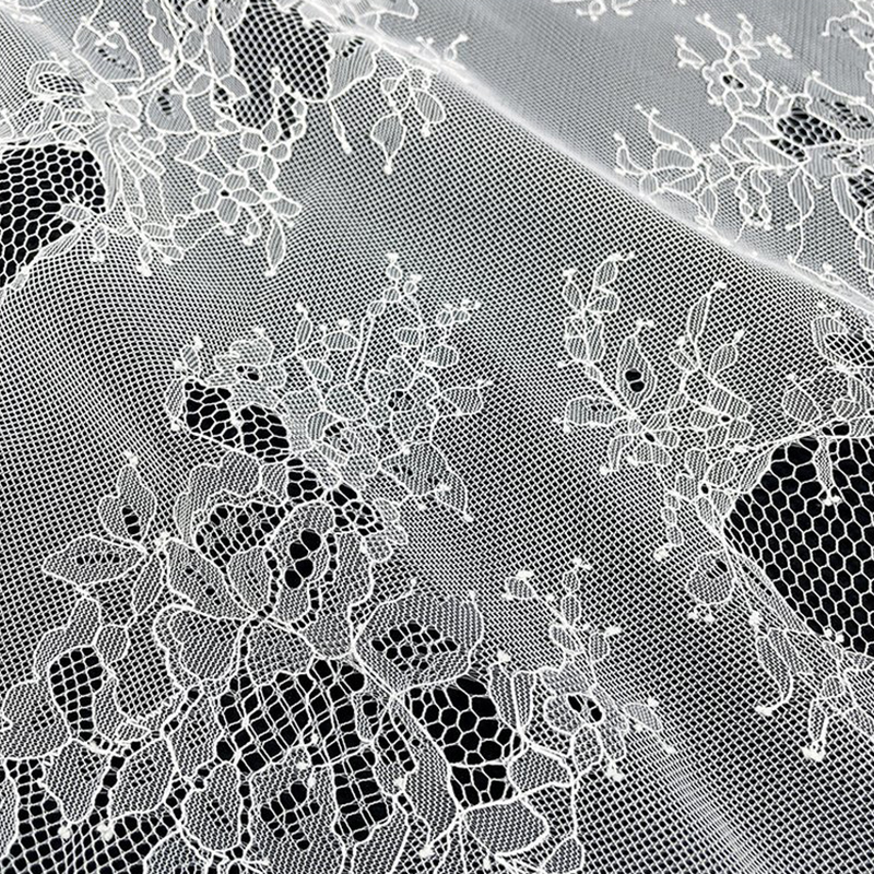 Lace Fabric Dress Floral Polyester for Women's Wear Wholesale Supplier 11